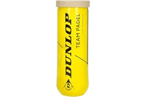 Dunlop Team Padel Padel Balls for Leisure and Training Games (Pack of 3)
