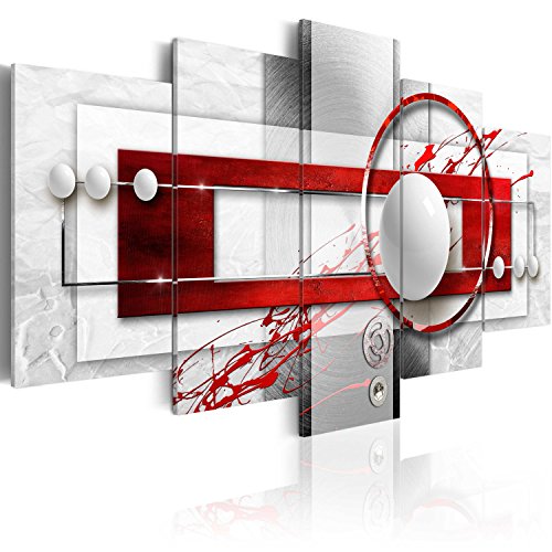 murando - Cuadro en Lienzo 100x50 cm Abstracto Impresión de 5 Piezas Material Tejido no Tejido Impresión Artística Imagen Gráfica Decoracion de Pared Arte a-A-0140-b-n