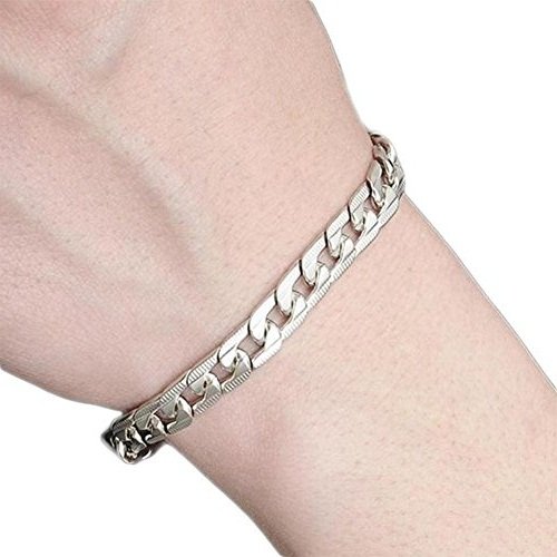 JUNGEN Armband Mode Herren Edelstahl Bracelet Bangle Weiße Armband Schmuck Zubehör - 6