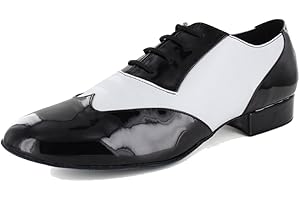 MGM-Joymod Men's Classic Fashion Lace-up Closed Toe Salsa Tango Samba Jazz Rumba Ballroom Latin Modern Dance Shoes Evening Wedding Shoes