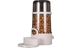 PetPhindU 415ml Feeder Mangeoire Parrot Distributeur Automatique Bouteille d'eau Abreuvoir Anti-éclaboussures Antifuite Grande Abreuvoir pour La Ferme Perroquets Perruche Calopsitte Inséparables