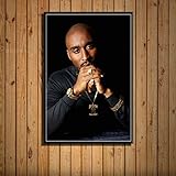 3: Tema: pintura abstracta zlhcich Música Rap Hip Hop Pintura artística Lienzo de Seda decoración del hogar 1 30 * 42