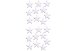 ‎STOBOK STOBOK Styropor Stern Styroporbälle Weihnachtsstern für DIY Handwerk Filzen Basteln Heimwerk Weihnachten Deko 7,5cm 10 Stück (Weiß)