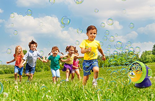 Termichy Automatic Bubble Machine with High Output, Battery Powered Bubble Blower for Indoor/Outdoor Use - Kid's Fun by