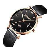 Hunpta@ Uhren, Armbanduhr Watch Luxus Quarz Sport Military Edelstahl Zifferblatt Band Armbanduhr