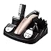 Pritech 6-en-1 Trousse de toilette pour hommes Full Size Trimmer, tondeuse nez, barbe, Shaver (Golden)