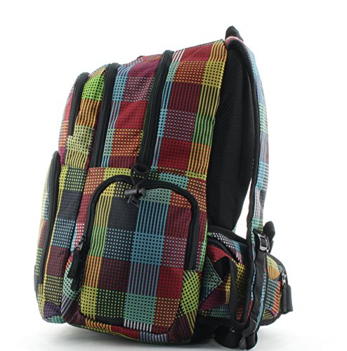 Franky Rucksack 16 Zoll Laptopfach RS8 Check and Stripes - 3