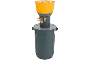 LALALENY Elektrische Getreidemühle Mühle Kornmühle Getreidemühle Futtermühle mit 5 Schleifsiebe für Getreide Mais Getreide Weizen Futtermittel Mühle Mehl Mühle (Typ A, 1300W 60L)