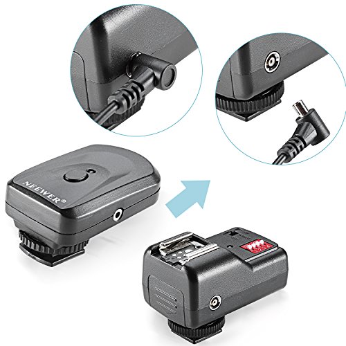 Neewer 16 Canaux FM Radio Kit de D  clencheur    Flash Sans Fil 1   metteur   3 R  cepteur   1 C  ble De Synchro pour Canon 580EX II 580EX 550EX 540EZ 520EZ 430EX 430EZ 420EX 420EZ 380EX  Nikon SB-800 SB-600 SB-28 SB-27 SB-26 SB-25 SB-24  Olympus FL-50 FL36  Pentax AF-540 FGZ AF-360 FGZ AF-400 FT AF-240 FT  Sigma EF-500 DG Super EF-500 DG ST EF-430  Sunpak Auto 2000DZ 622 Pro 433AF 433D 383 355AFm 344D 333D  Vivitar 285HV et d   Autre Flash avec Sabot Universel