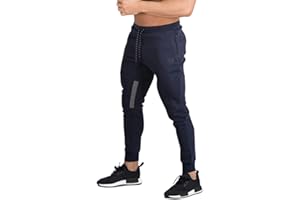 BROKIG Pantaloni della Tuta da Jogging da Palestra Vertex da Uomo con Tasche