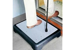 VIVAAS Portable Half Step Stool For Elderly Stepper Mobility Aid with Non Slip Surface Disability Stepping Step Riser Ideal for Doorstep, Bathroom & Toilet Outdoor & Indoor Door Step Up