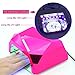 MatrixSight 36W UV Nail Dryer Manicure Machine Diamond Shaped CCFL & LED UV Nail Art Lamp Dryer Gel Polish Nail Art Curing Nails With Timer Both for Home Use and Professional Beauty Nail Salon (Rose)
