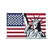 Produktbild hegibaer 60 x 35 mm USA Flagge Freiheitsstatue Statue of Liberty Patch Aufbügler 0112 B