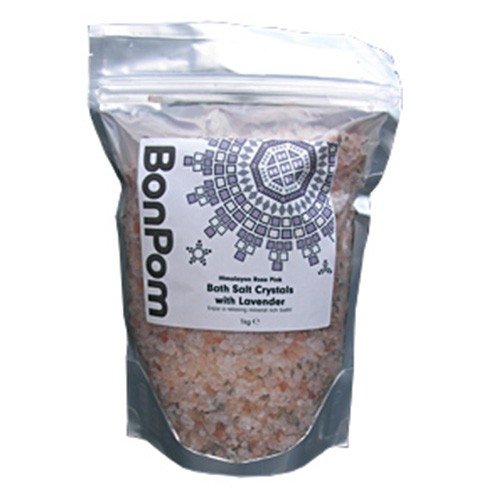 BonPom Himalayan Bath Salt Lavender 1kg X 2 (Pack of 2)