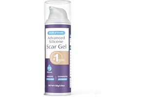 Skiennix Advanced Silicone Scar Gel 50g, Scar for Surgical Scars, Burns, Injury, Keloids, Stretch Marks, C-Section, Effective for Both Old and New Scars