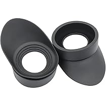 2 Pezzi Protezione Oculare Microscopio - Copertura In Gomma 32-36mm Per Stereo Microscopi