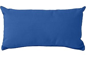 Original Sleep Company Head Pillow For Sunlounger - Comfortable Hollow-Fibre Sun Lounger Head Cushion for Garden Patio Sunbed and Deckchair, Machine Washable - 50cm x 25cm, Royal Blue, Pack of 1