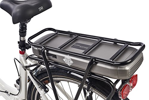 Telefunken E-Bike Damen, Elektrofahrrad 250W und 10Ah, 36V Lithium-Ionen-Akku, Shimano Nabenschaltung – Pedelec Citybike leicht, Alu in Weiß, 7 Gang, Reifengröße: 28 Zoll - 7