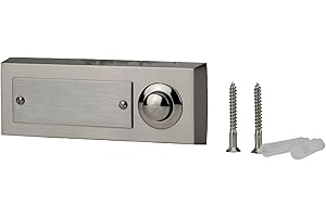 Unitec 41104 Bouton de sonnette simple en inox pour montage apparent