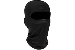 NXPUXP Balaclava Gesichtshaube,Sturmhauben,Motorrad Radfahren Ski Sturmhaube,Sturmhaube elastischer UV-Schutz,Unisex Männer Frauen Kinder(Schwarz)