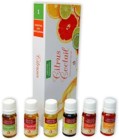 HandsUnity 2 Pack Aromatherapy Citrus Essential Oils Gift Kit, 100% Pure &amp; Natural, Therapeutic Grade