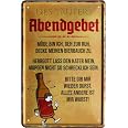 Retro Blechschild Mit Bier-Spruch – „Ein Krüglein Bier Schafft Wohlbehagen“, 20x30 Cm, Perfekt Zum Dekorieren & Verschenken