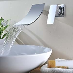 KINSE® Elegant Mischbatterie Wandhalterung Wasserhahn Armatur Wand