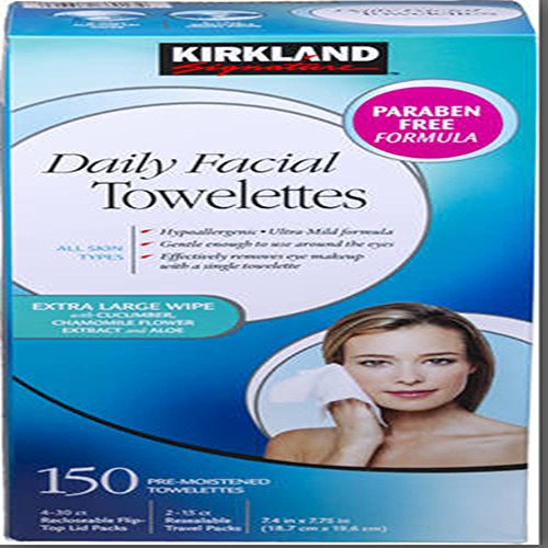 Kirkland Signature Daily Facial Cleansing Towelettes 150 Pack