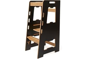 Minera, Tour d'observation Montessori, Tour d'apprentissage Montesorri, Observation pour Enfant, en Bois Nature Dobservation Enfants, Sécurité maximale Learning Tower