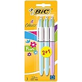 Color de la tinta: multicolor BiC - Bolígrafo de 4 colores (3 unidades)