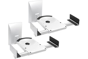 MYWALL My Wall HB 5 WL - Supporto da parete per casse acustiche, inclinabile, 2 pezzi, colore: Bianco