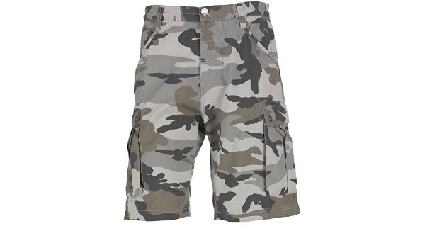 Bench Mens IRK Combat Shorts Grey Camo 