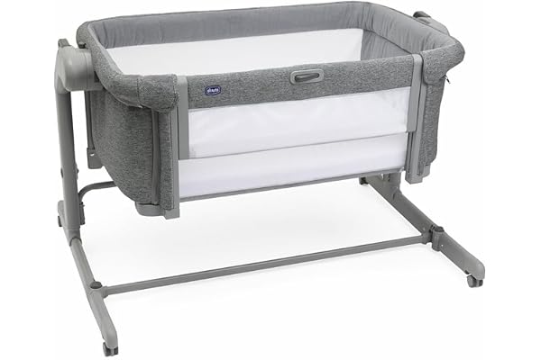 Chicco Next2Me Magic Evo, sidosäng, babysäng för nyfödda, med gungläge, hopfällbar, 11 höjdnivåer, justerbar höjd, 4 hjul, in