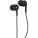 Amazon Basics - In-Ear-Kopfhörer mit Mikrofon - Schwarz