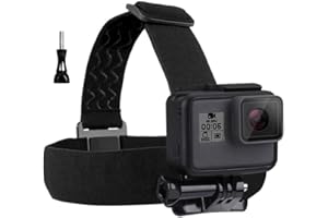 TELESIN Eyeon Fascia Cintura per la Testa Tascia Testa per GoPro Hero 7/6/5/4/3, Hero 2018, Xiaomi YI, SJCAM, Campark, Victure, Crosstour, Apeman Action Camera