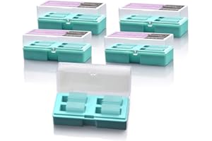 Labvida 1000pcs Microscope Cover Slips, Dim.22x22mm, Thickness 1.0# 0.13-0.16mm, Super White Glass Material, 5 boxes Individually Wrapped, LVR003