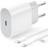 Schnellladegerät iPhone, 20W USB C iPhone Ladegerät mit iPhone Ladekabel Original 2M, Schnellladekabel iPhone mit Netzteil, i
