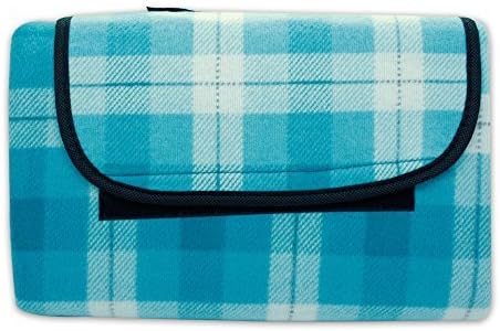 Folding Collapsible Picnic Blanket " Easy Living " in Three Colours Available 120 x 150 cm - Turquoise