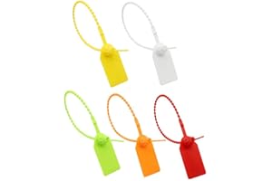 YHUASIA Plomben, 100 Pcs Kunststoff Kabelbinder Tags, Starke Kabelbinder Tags, Kann Beschriftet Werden, Beschriftungsschilder für Kleidung Schuhe Handtaschen Gepäck Logistik Transport Tags