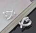 Hosaire 1 Pair Earrings Fashion Elegant Women Girls Jewelry Crystal Earrings Stud Clip For Holiday Gifts