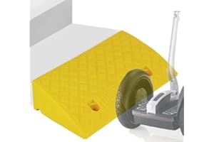IMUNKT Türschwellenrampe, Bordsteinrampe, Hoch 3-19cm Rollstuhlrampe Gummi, Ragbare Schwellenrampe Auffahrhilfe, Leichte Auto-Rampen, Für Garagen, Eingänge(Yellow,50x22x5cm/20x8.7x2in)