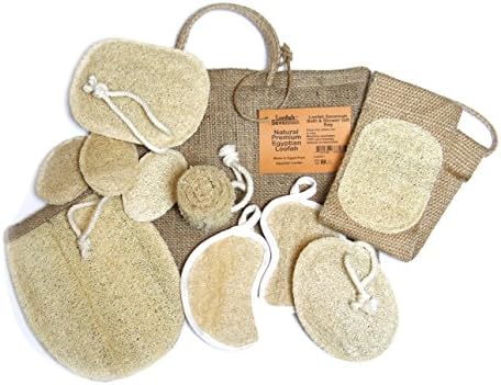 Loofah Savannah Bath and Shower Gift Basket, Small