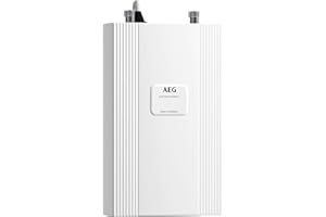‎AEG AEG elektronischer Kompakt Durchlauferhitzer DDLE Kompakt 11/13 kW für die Küche, Made in Germany, Starkstromanschluss 400 V, solargeeignet, Untertischmontage, VDE geprüft, 230768