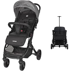 Poussette Légère TIK Kinderkraft - Seulement 6,5 Kg, Pliage Facile, Pour Voyage | Enfant 6 Mois à 17 Kg