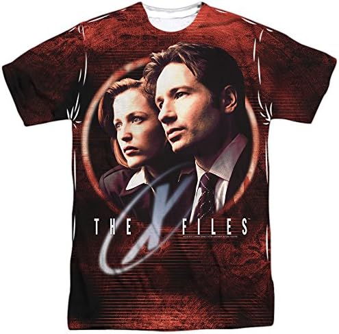 The X-Files Truth Seekers (Front Back Print) Mens Sublimation Shirt White MD