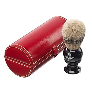 Kent Travel Pure Badger Silver Tip Bristle Shaving Brush Small - Image 5