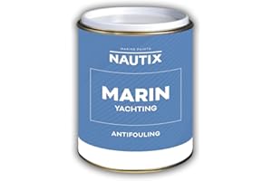 Nautix Marin Yachting Antivegetativa Universale a Matrice Intermedia per Barche a Vela, motoscafi, Barche da Pesca o da diporto (2.5 lt, Nero)