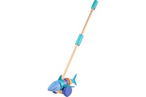 Orange Tree Toys- Empujar, Color tiburón, unboxed (OTT02967)