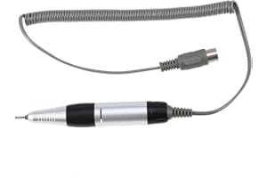 ‎PONGNAS Uchwyt zadziorów do paznokci, uchwyt wiertła elektrycznego do paznokci Rękojeść Manicure Narzędzia do pedicure Akcesoria do elektrycznej maszyny do manicure (czarny)