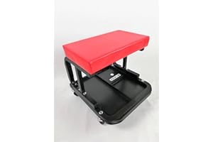 CAISER Silla de Trabajo para Taller mecánico Asiento de carrocero Taller Chapa y Pintura